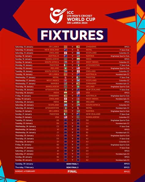 super 6 schedule|ICC U19 World Cup 2024: Super Six fixtures, schedule, teams, live.